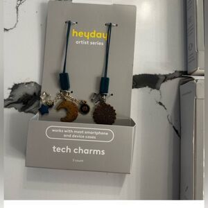 Heyday Artist Series Tech Charms in Blue and Gold